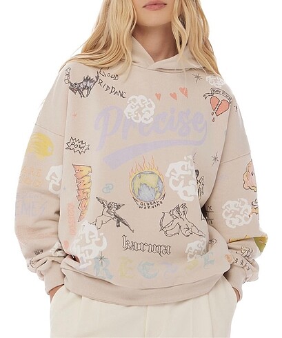 Precise Paris Kapşonlu Sweatshirt