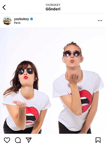 Yazbukey Yazbukey Baskılı Beyaz Tişört