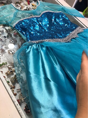 6 Yaş Beden Elsa Elbisesi