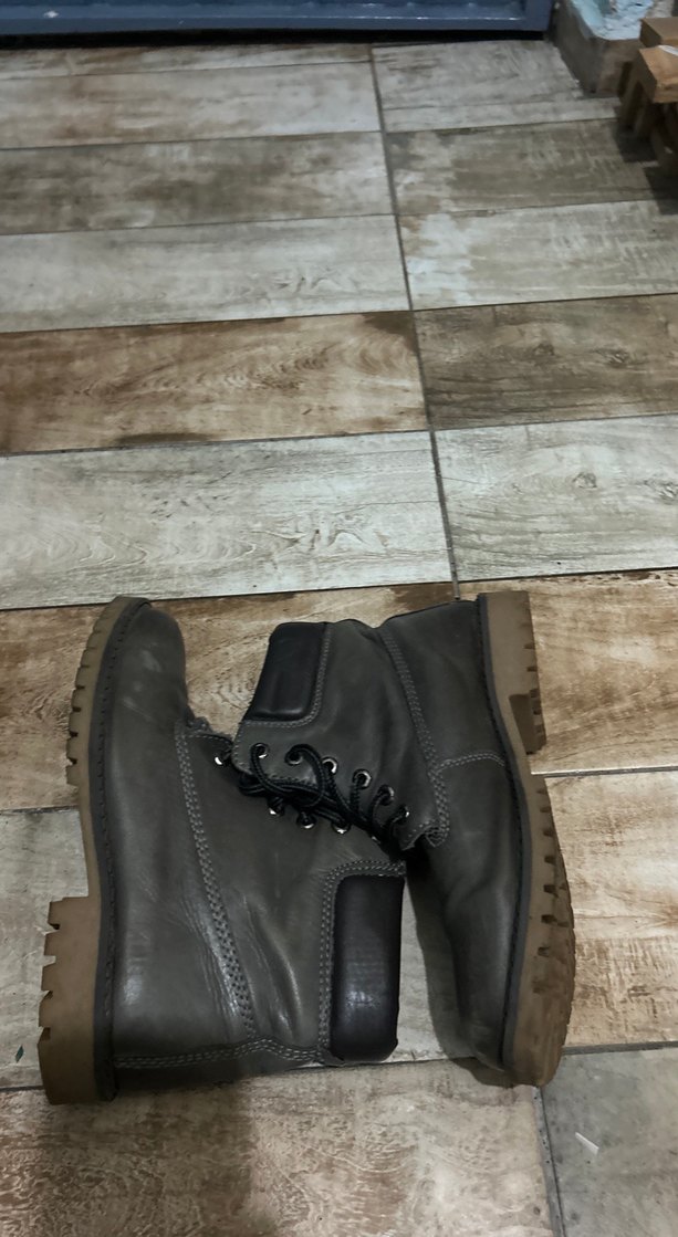 Minimalist  asker yeşili bağlamalı Bot - Görsel 2