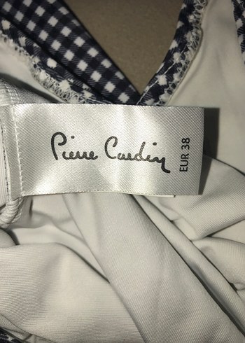 Kadın Siyah Ekose Desenli İnce Askılı Mayo - Görsel 5