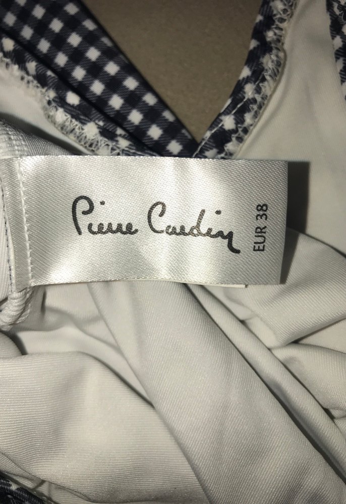 Kadın Siyah Ekose Desenli İnce Askılı Mayo - Görsel 5