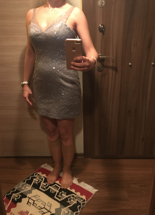 36 Beden Mini gece elbisesi