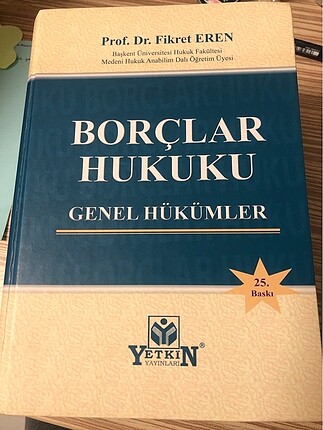 Fikret eren borçlar hukuku genel hükümler