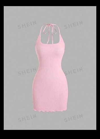 Pembe elbise shein