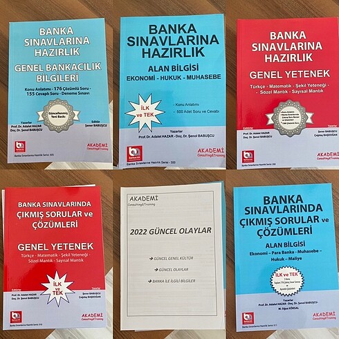 Bankacılık sınavı kitapları