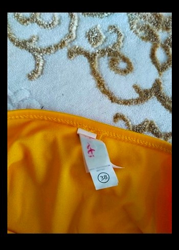 Penti Penti sarı renk yüksek bel bikini altı