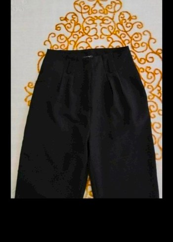 Siyah kumaş pantolon - Görsel 3
