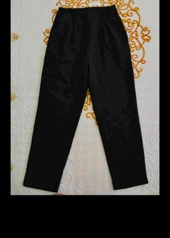 Siyah kumaş pantolon - Görsel 2