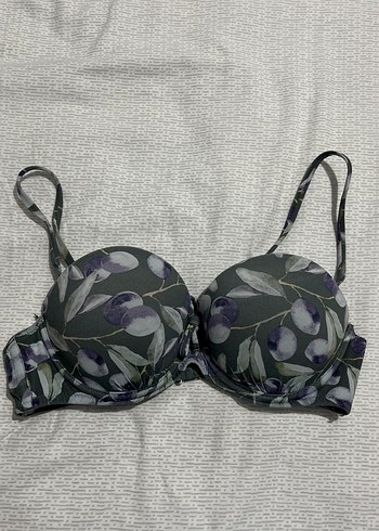 Haki Renkli Baskılı Bikini Üstü