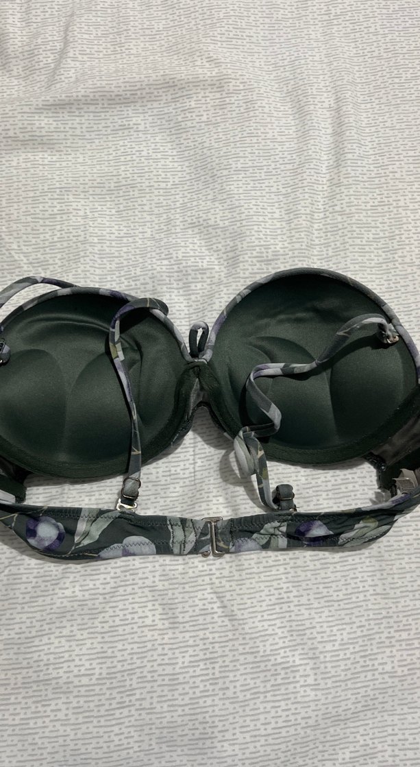 Haki Renkli Baskılı Bikini Üstü - Görsel 5