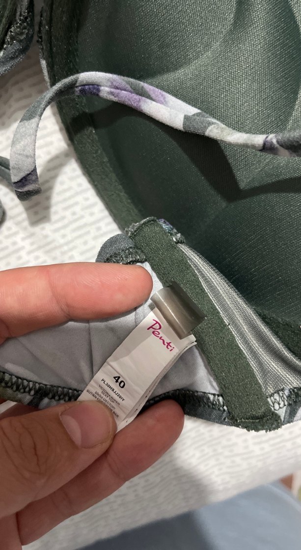 Haki Renkli Baskılı Bikini Üstü - Görsel 4