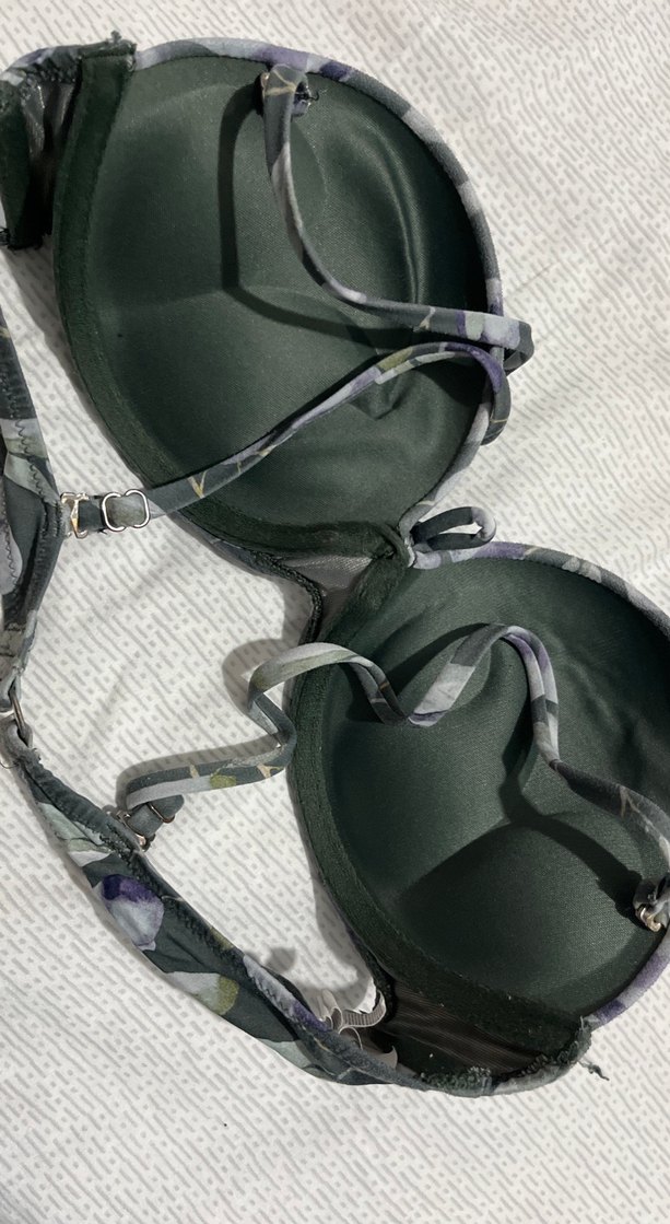 Haki Renkli Baskılı Bikini Üstü - Görsel 3