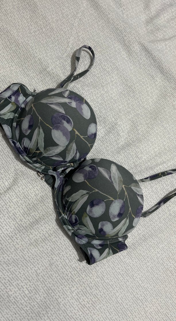 Haki Renkli Baskılı Bikini Üstü - Görsel 2