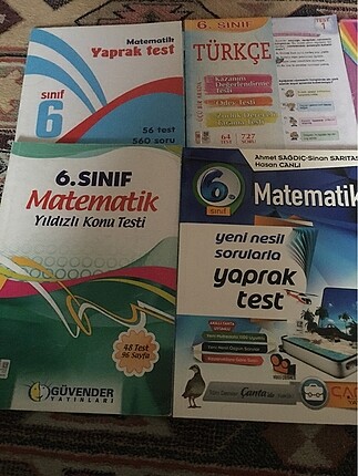 6.sınıf tüm derslerin yaprak testleri