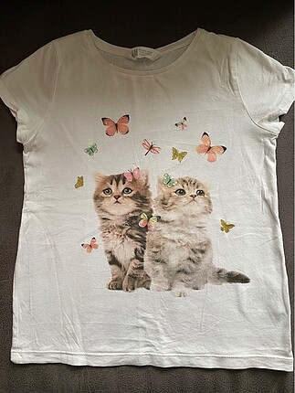 Kedili tişört