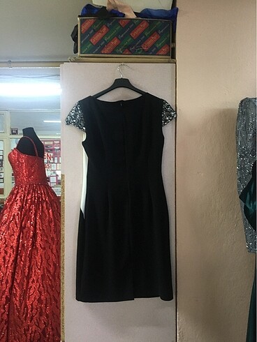 40 Beden siyah Renk Kısa elbise klasik