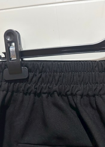 Düğmeli Siyah Kadın Kumaş Pantolon - Görsel 2