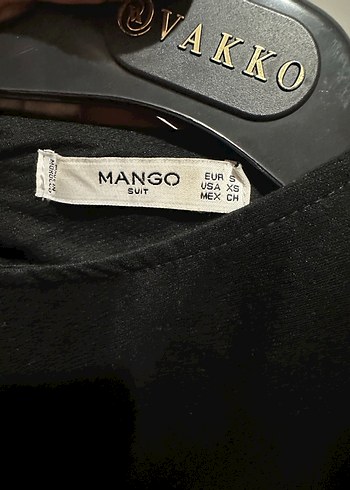 Mango Kemerli Siyah Kadın Uzun Tulum - Görsel 2