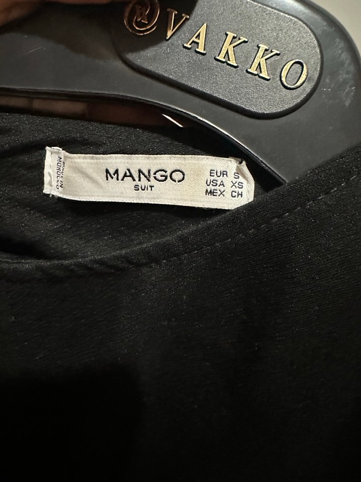 Mango Kemerli Siyah Kadın Uzun Tulum - Görsel 2