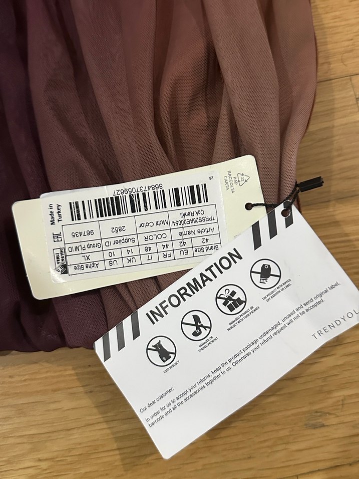 Straplez elbise - Görsel 2