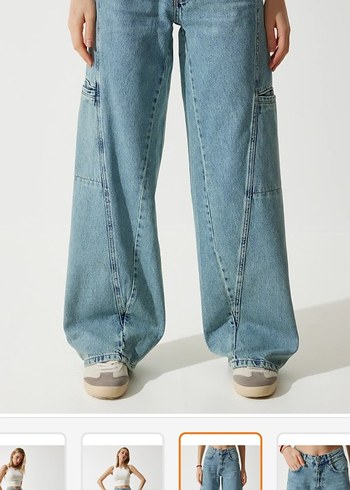 36 Beden mavi Renk Rahat Kesim Mavi Denim Kadın Jean