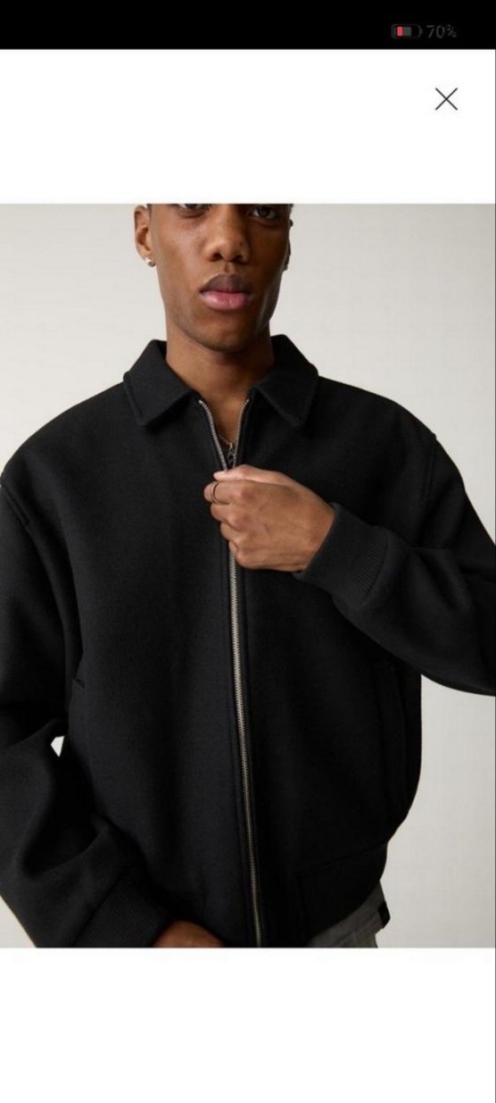 pull and bear black label bomber ceket - Görsel 2