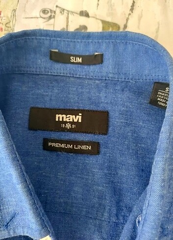 Mavi Premium keten gömlek - Görsel 2