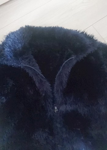 Kadın Lacivert el örgüsü mont - Görsel 2