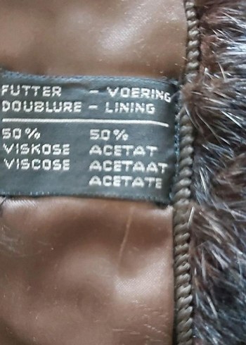 Kahverengi Vintage Kadın sahte kürk - Görsel 8