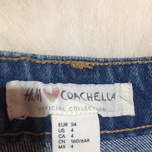 xs Beden mavi Renk H&M jean şort