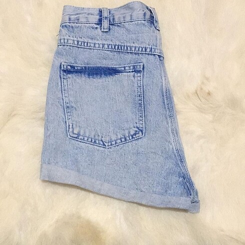 xs Beden mavi Renk Topshop jean şort