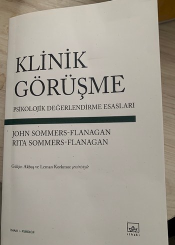 Klinik Görüşme - Psikolojik Değerlendirme Kitabı