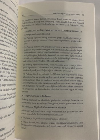 Beden Psikolojik Testler - İlkeler, Uygulama ve Tanıtım