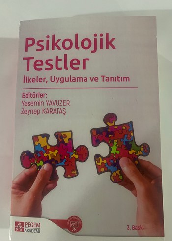 Psikolojik Testler - İlkeler, Uygulama ve Tanıtım