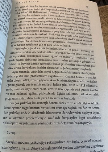 Beden Renk Modern Psikoloji Tarihi Kitabı