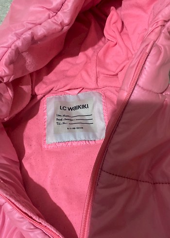 Kız Çocuk Pembe Fermuarlı Kapüşonlu Yelek - Görsel 2