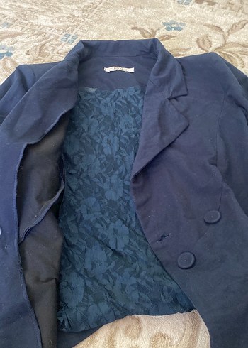 Kadın Lacivert Blazer kruvaze - Görsel 3