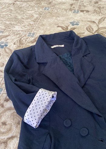 Kadın Lacivert Blazer kruvaze - Görsel 2