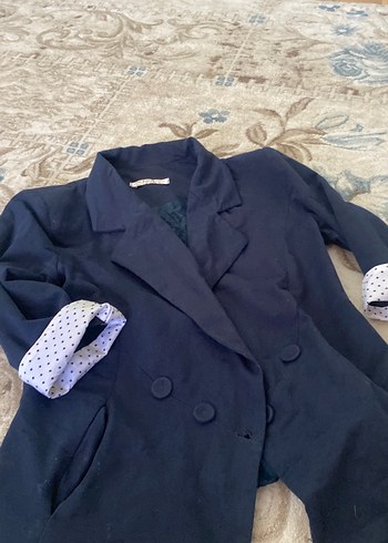 Kadın Lacivert Blazer kruvaze - Görsel 4