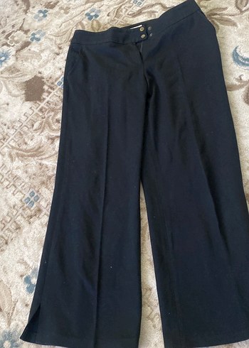 Düğmeli siyah Kadın Pantolon - Görsel 2