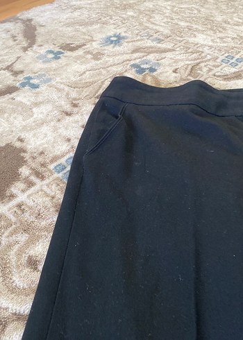 Düğmeli siyah Kadın Pantolon - Görsel 4