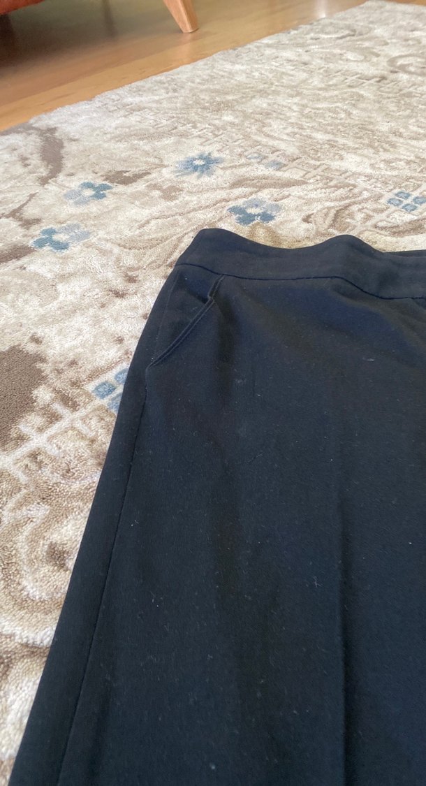 Düğmeli siyah Kadın Pantolon - Görsel 4