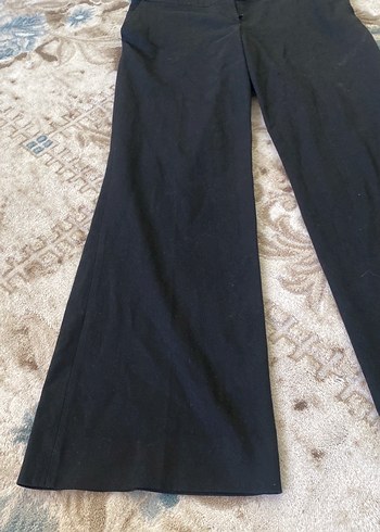 Siyah Kadın Bol Kesim Kumaş Pantolon - Görsel 5