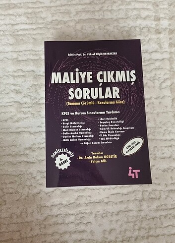 4t maliye çıkmış sorular 