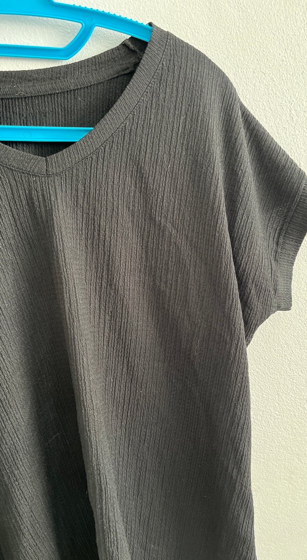 Siyah Hamile Kısa Kollu Tişört - Görsel 3