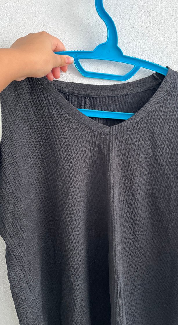 Siyah Hamile Kısa Kollu Tişört - Görsel 2