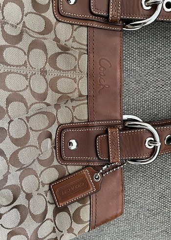 Coach Deri el yapımı Çanta - Görsel 2