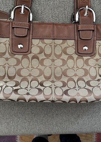 Coach Deri el yapımı Çanta - Görsel 7