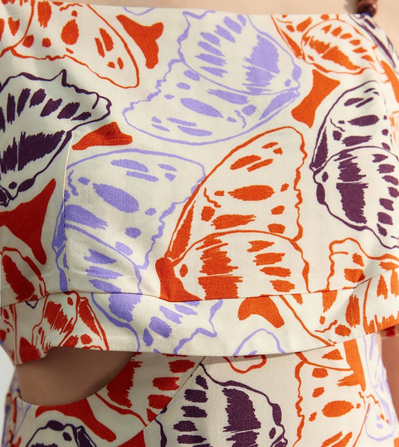 Çok Renkli Uzun Askılı Elbise - Görsel 3